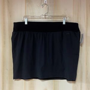 NWT Lane Bryant Active Black Athletic Mini Skort Sz 18/20